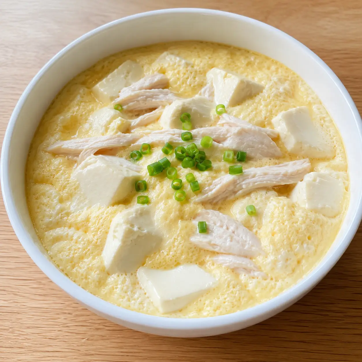 雞胸豆腐雲朵蒸蛋