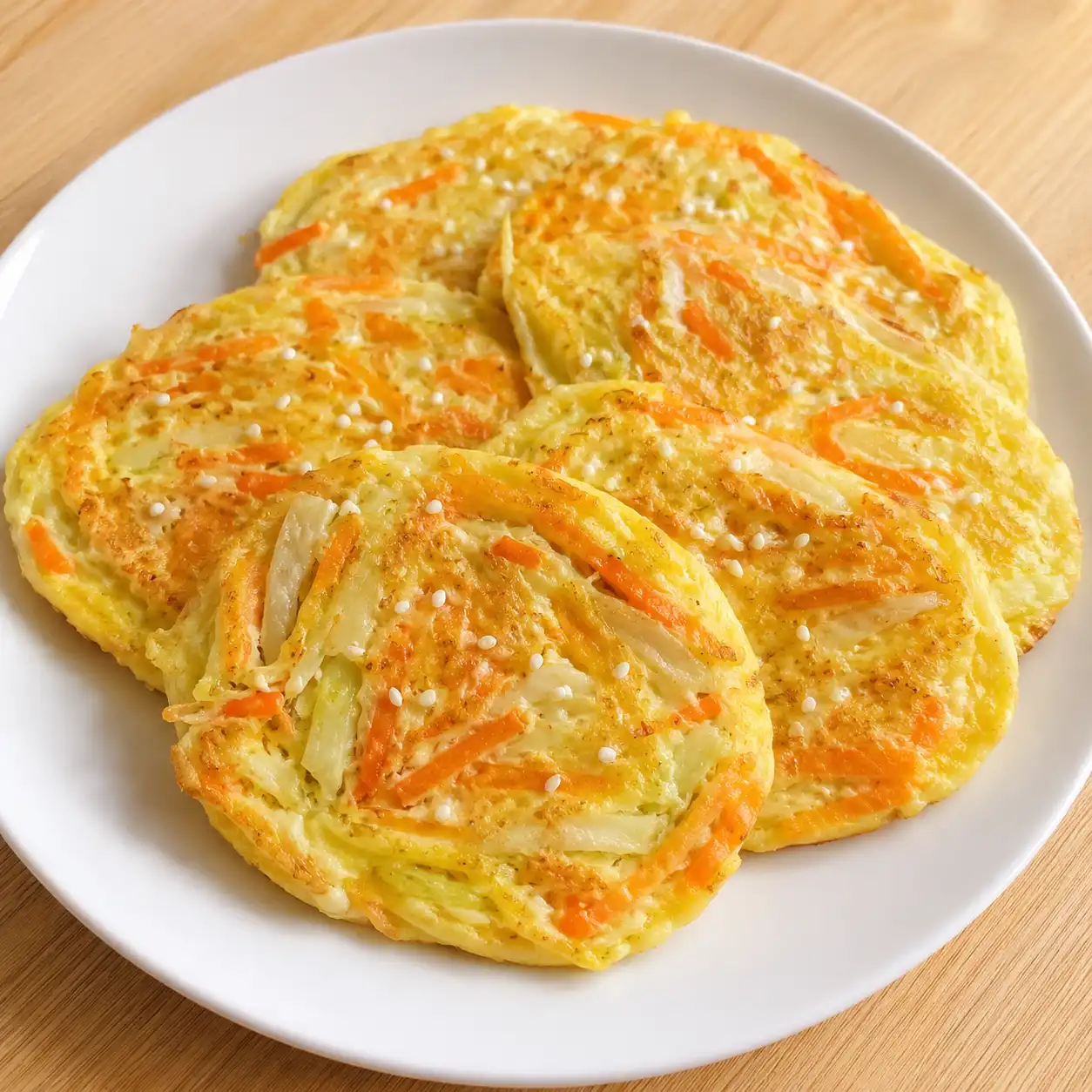 紅蘿蔔絲蛋煎餅少量版
