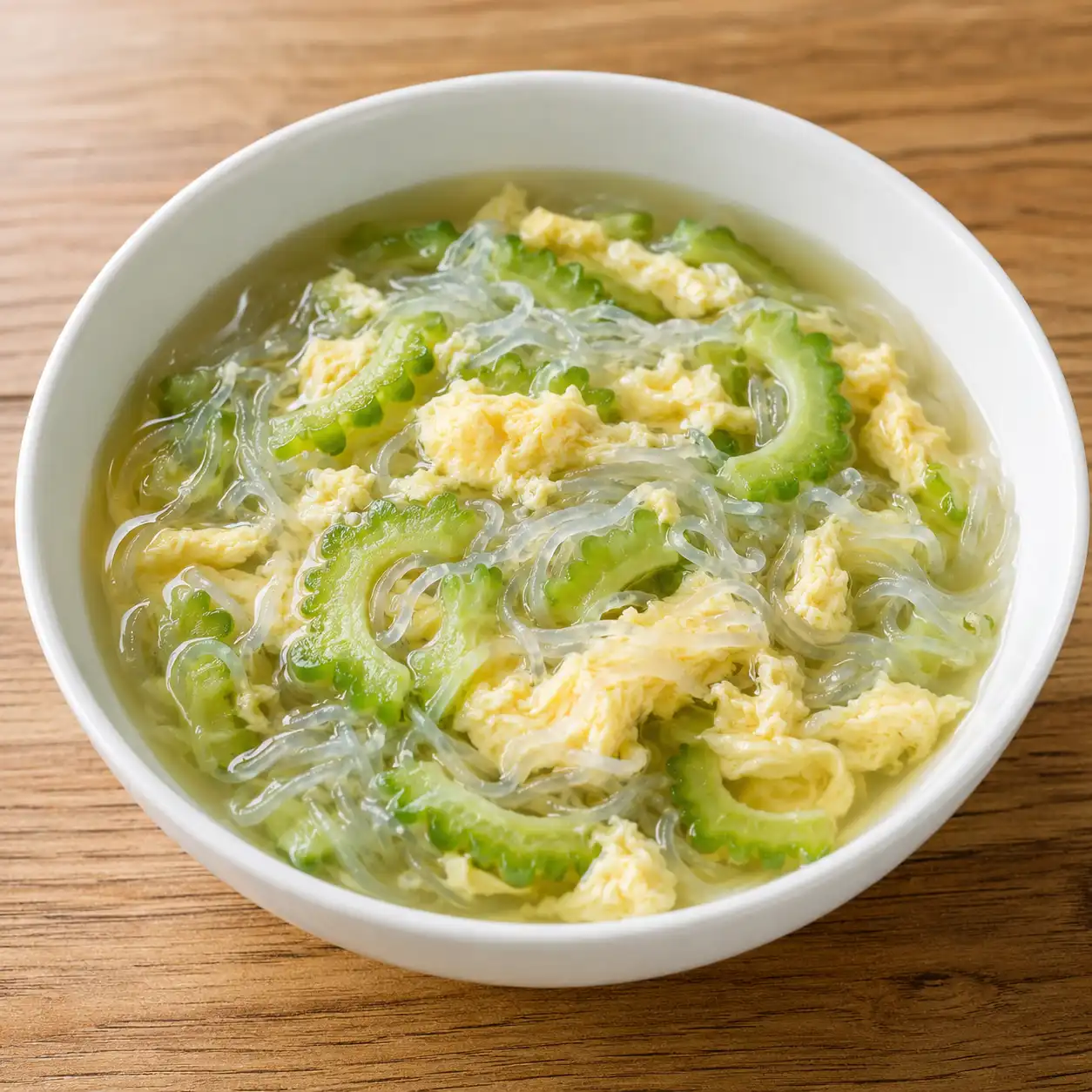 苦瓜蛋花蒟蒻麵