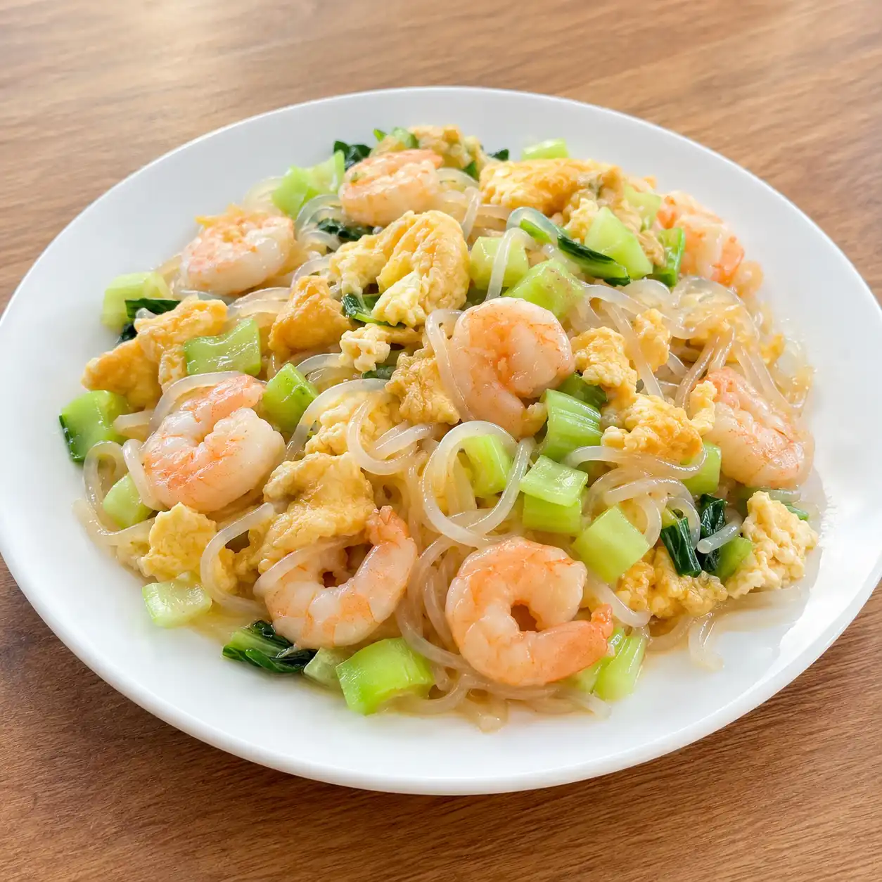 蝦仁蒟蒻蛋炒麵