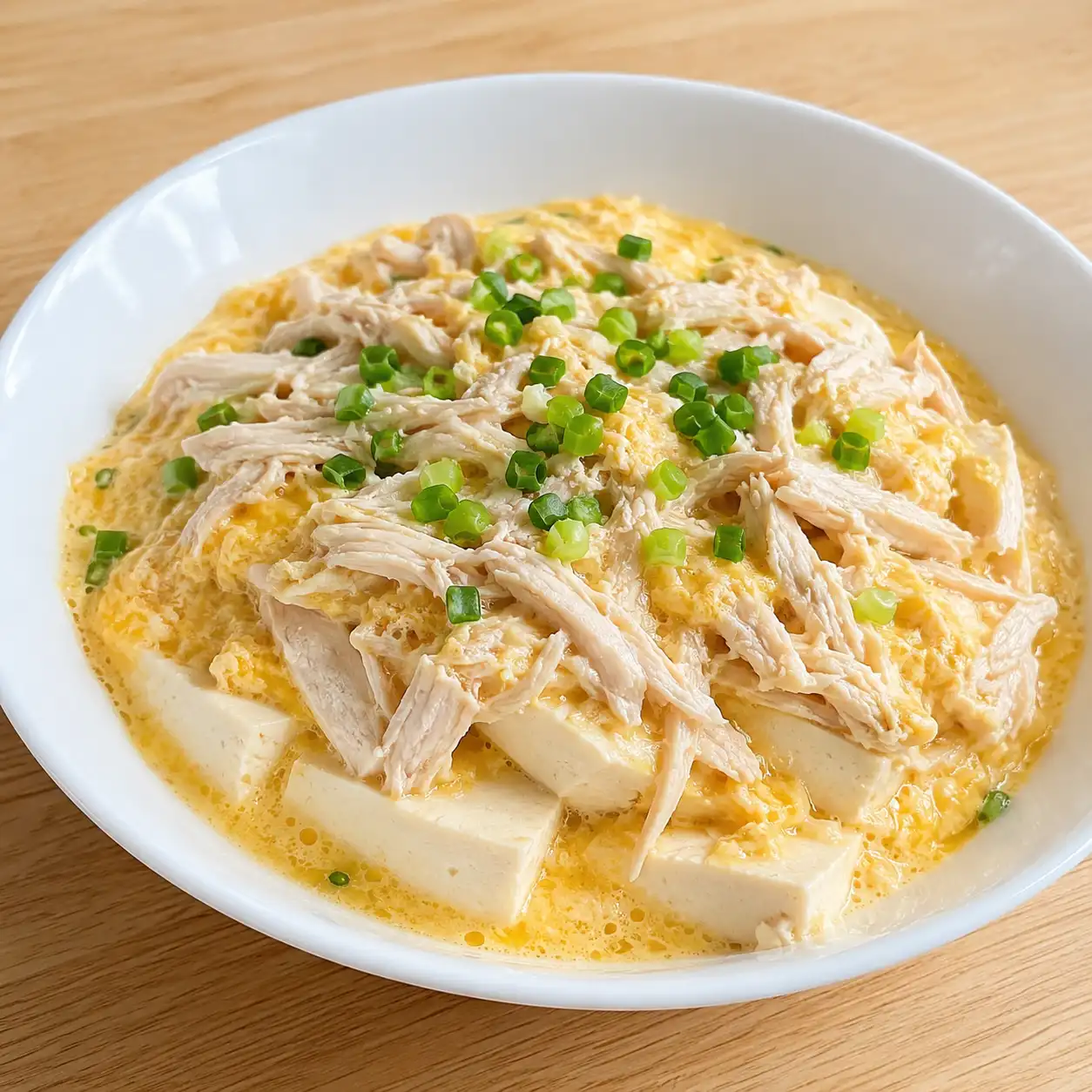 電鍋雞胸豆腐蛋