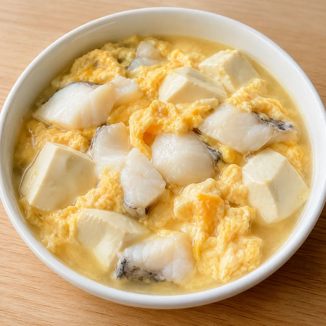 豆腐魚片水波滑蛋