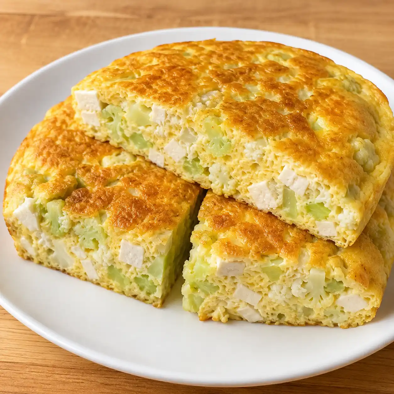 豆腐花椰菜厚滑蛋