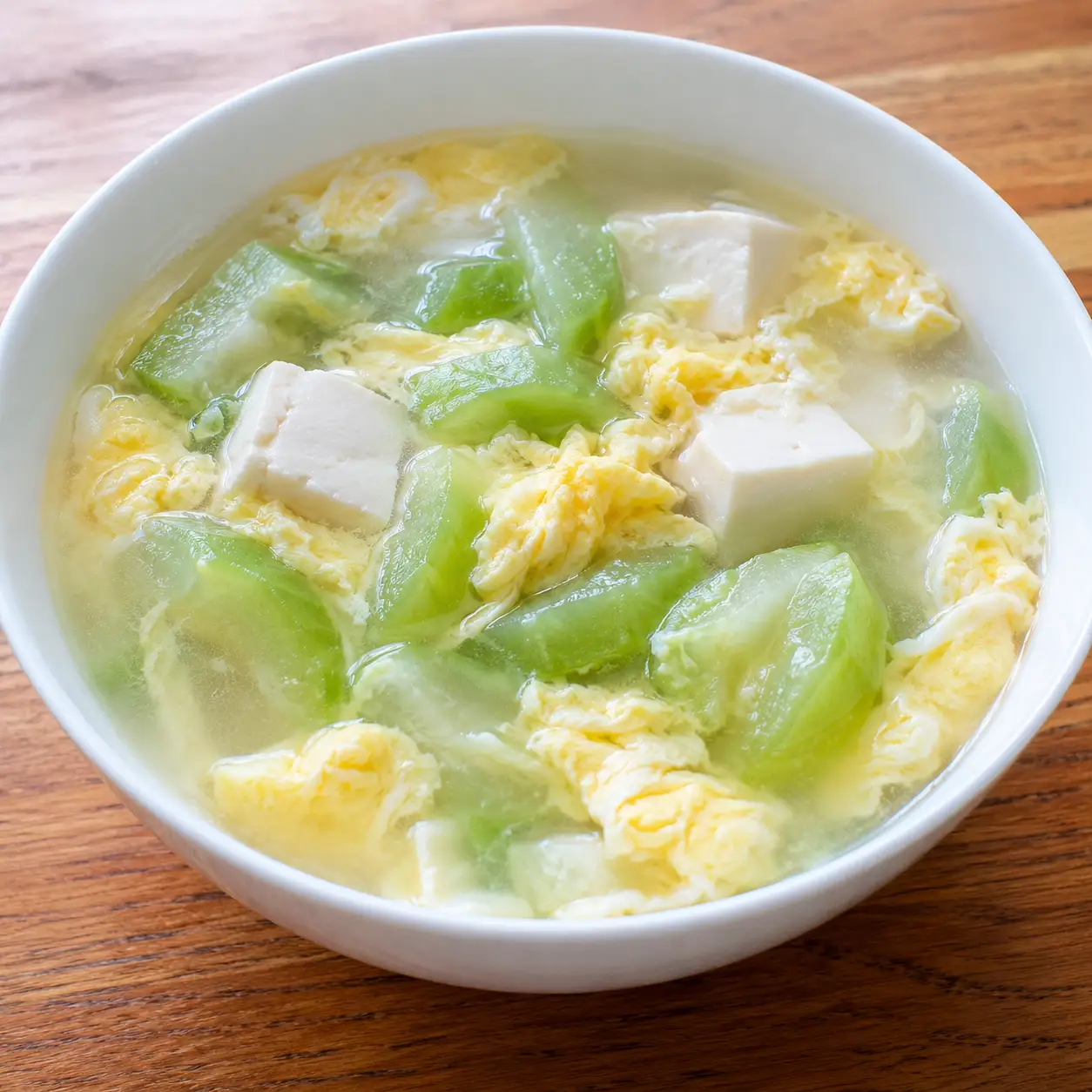 絲瓜豆腐蛋花湯