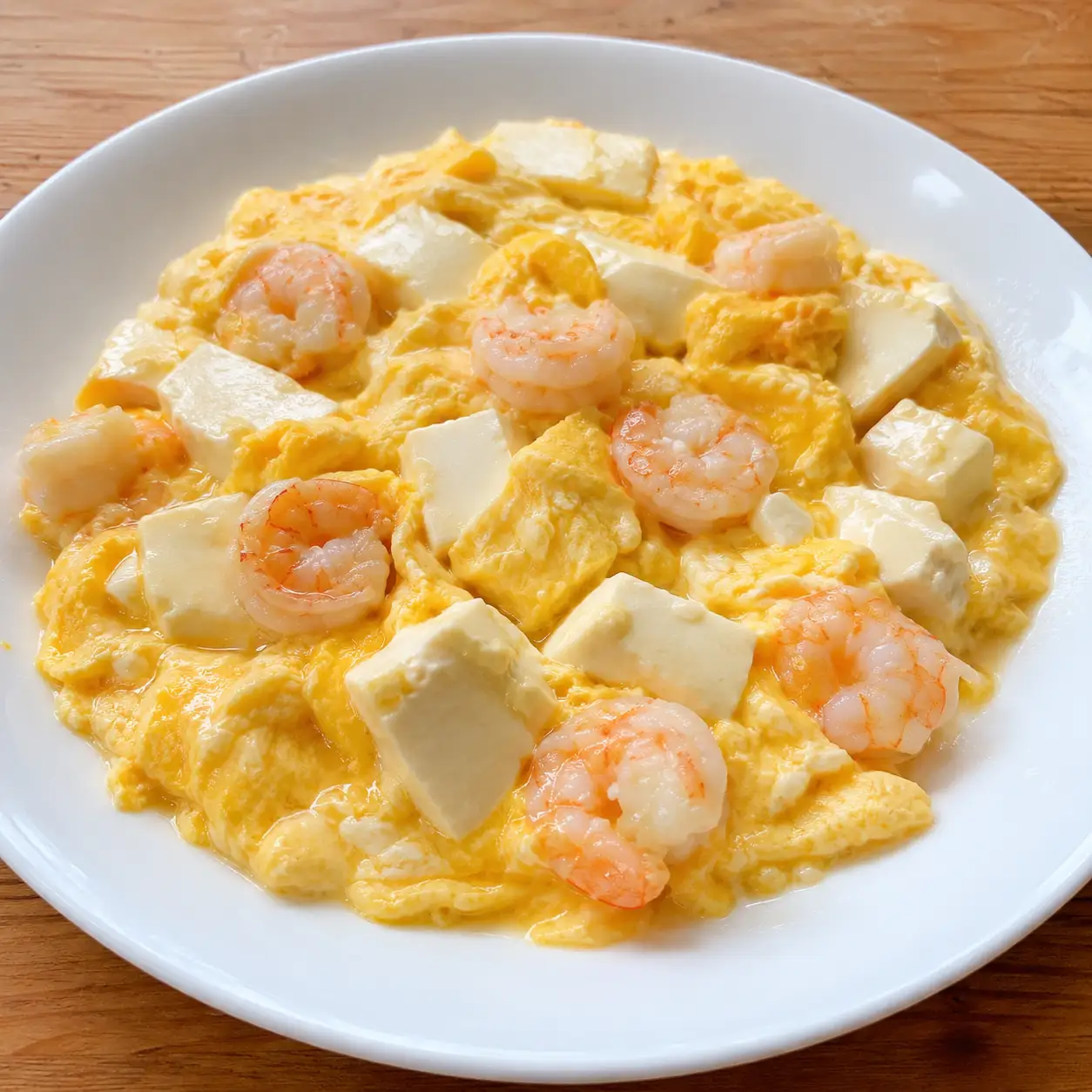 蝦仁豆腐慢推滑蛋