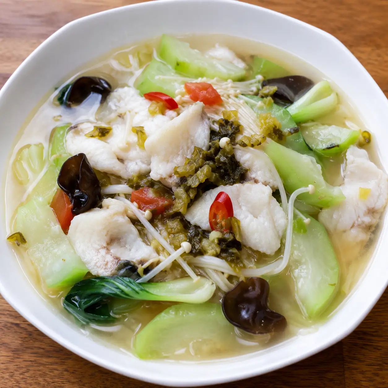 泡椒魚片蒲瓜酸湯