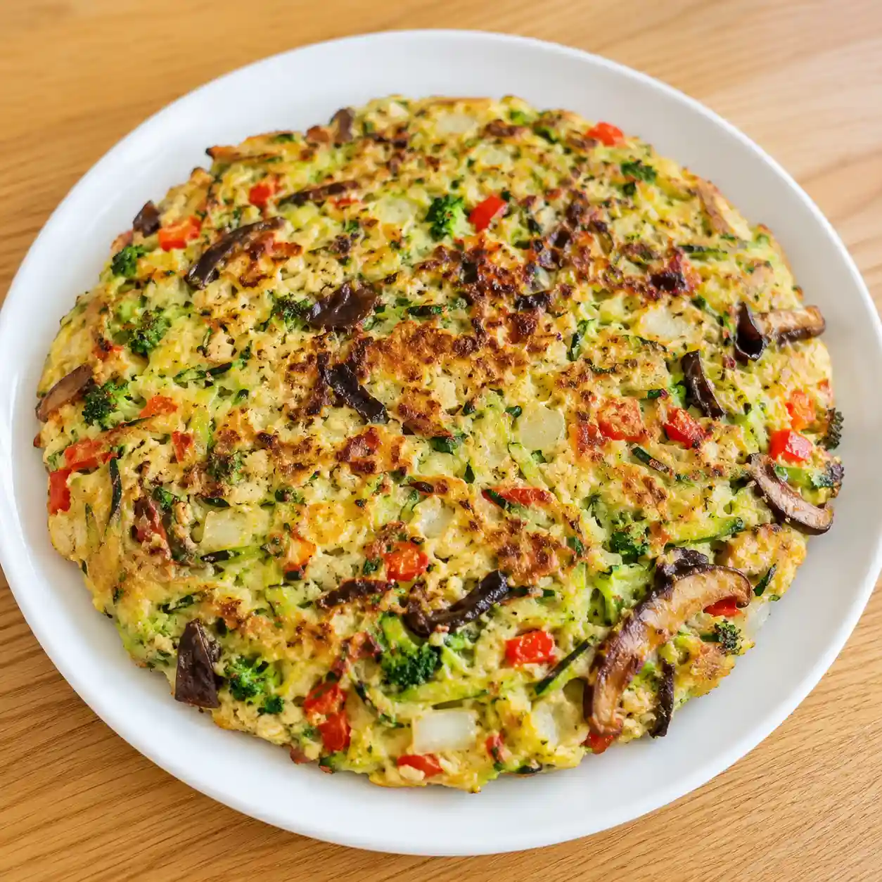 青花菜雞蛋櫛瓜煎麵餅