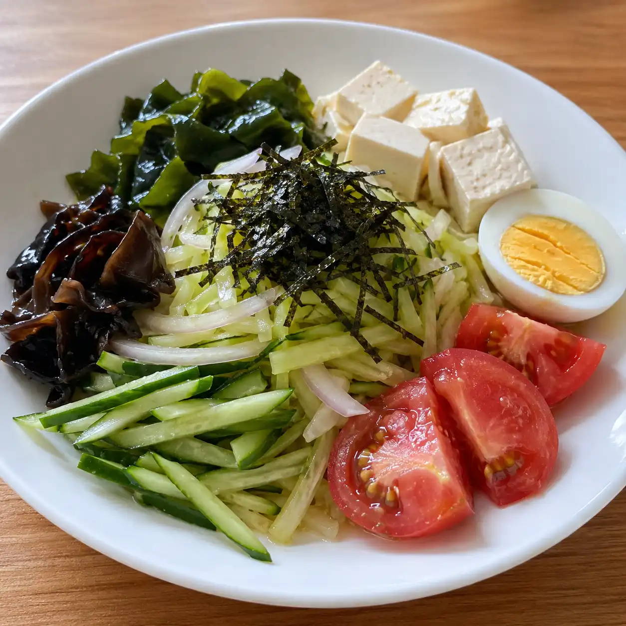 海帶芽豆腐佛手瓜冷熱拌