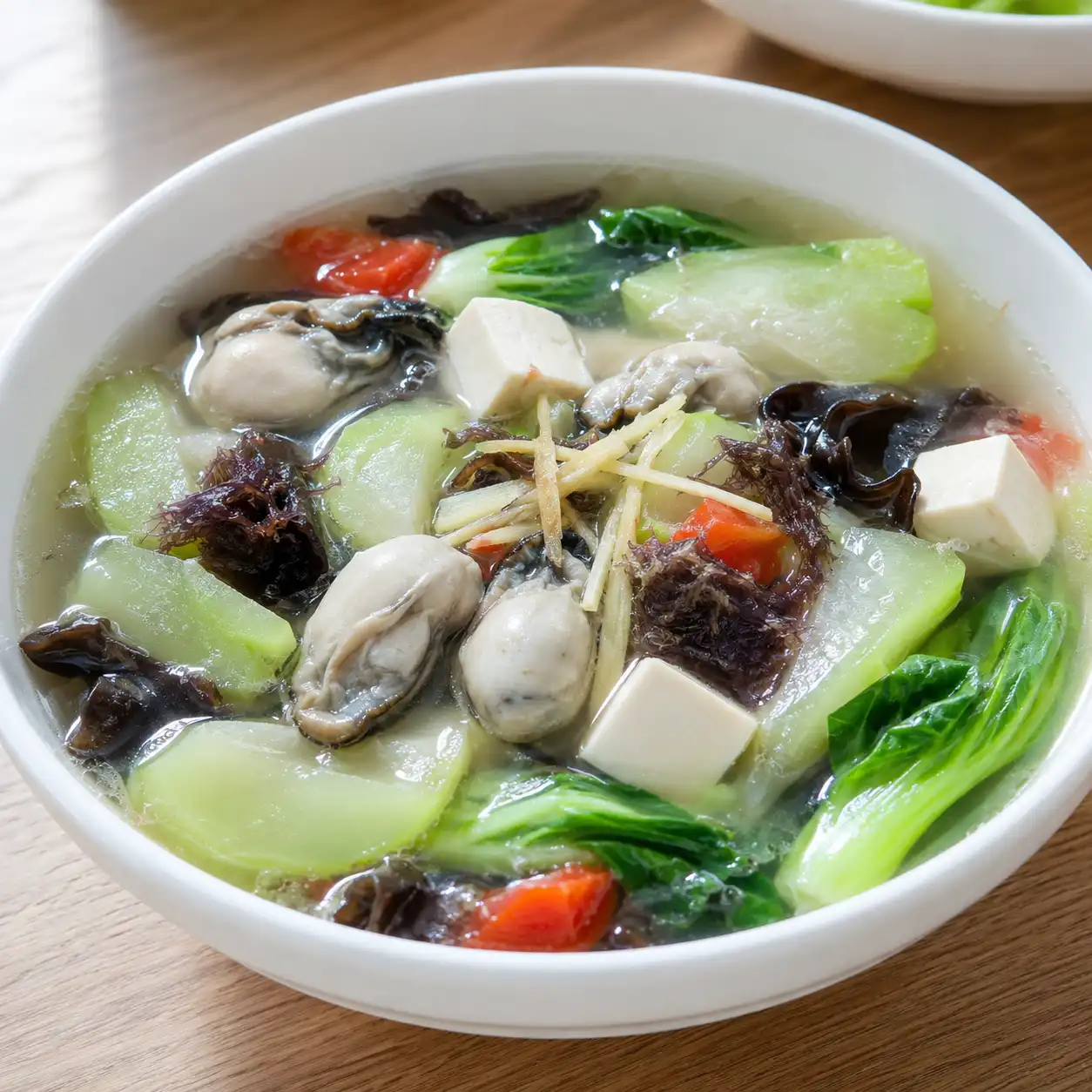 鮮蚵瓠瓜紫菜清湯