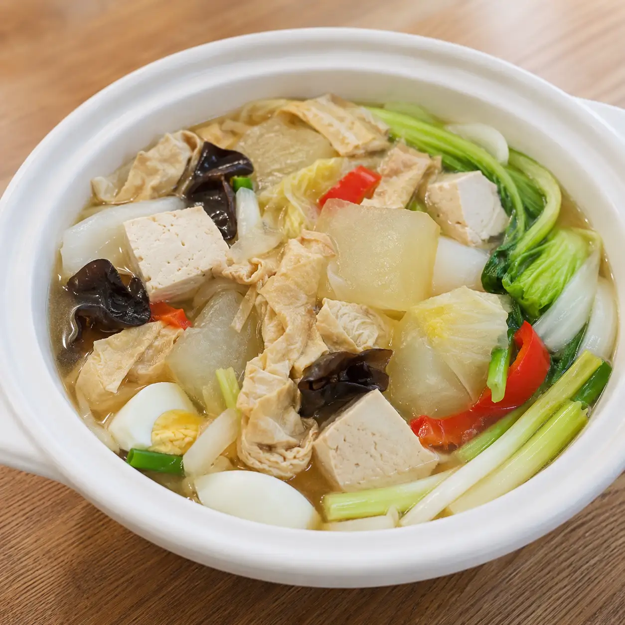 蔥燒豆皮豆腐冬瓜煲