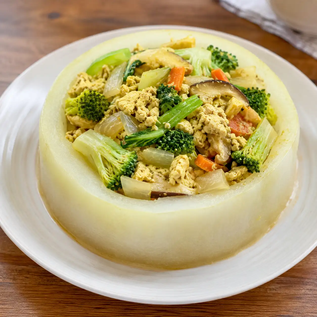 咖哩豆腐冬瓜蒸盒