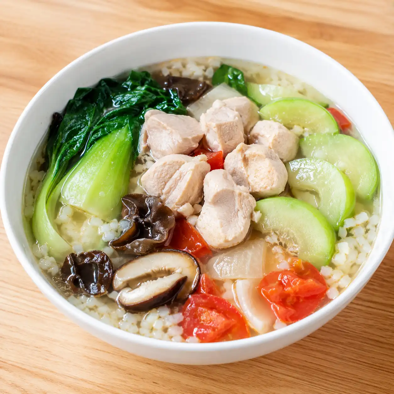 花椰米雞胸大黃瓜湯飯