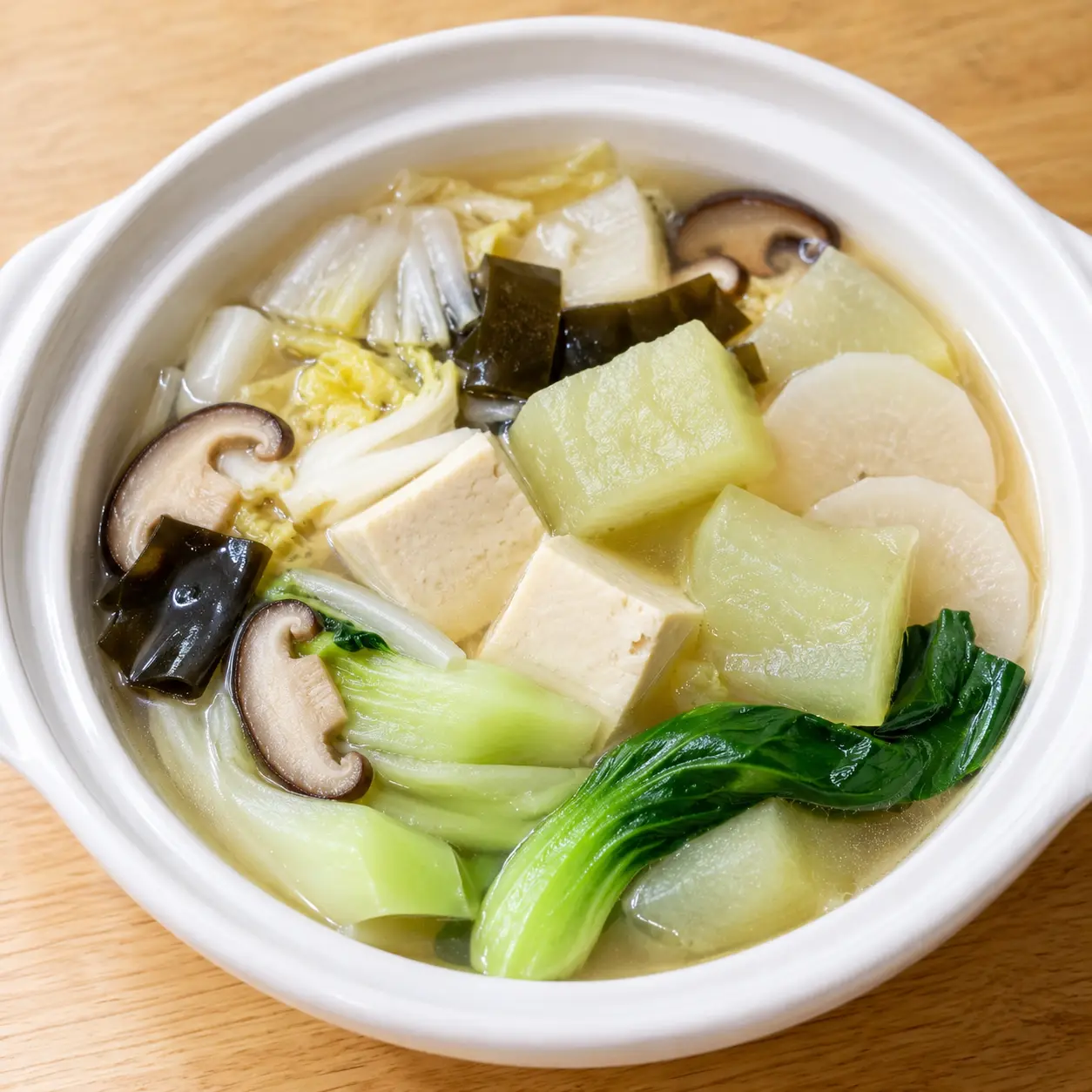 味噌豆腐大黃瓜昆布煮