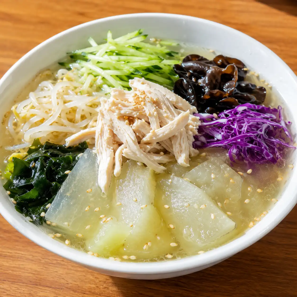 胡麻雞絲冬瓜冷湯碗