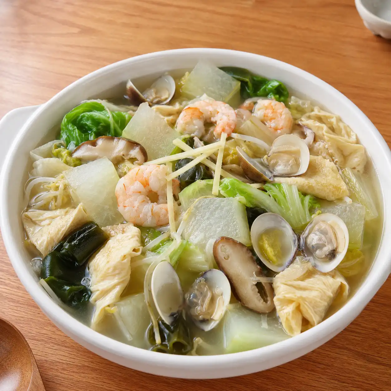 鮮菇豆皮冬瓜海鮮煲