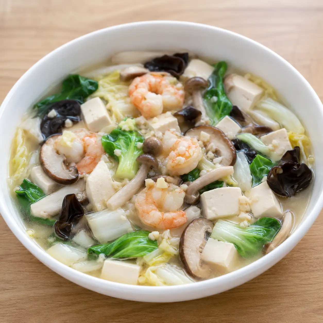 昆布鮮蔬蝦仁豆腐滑羹
