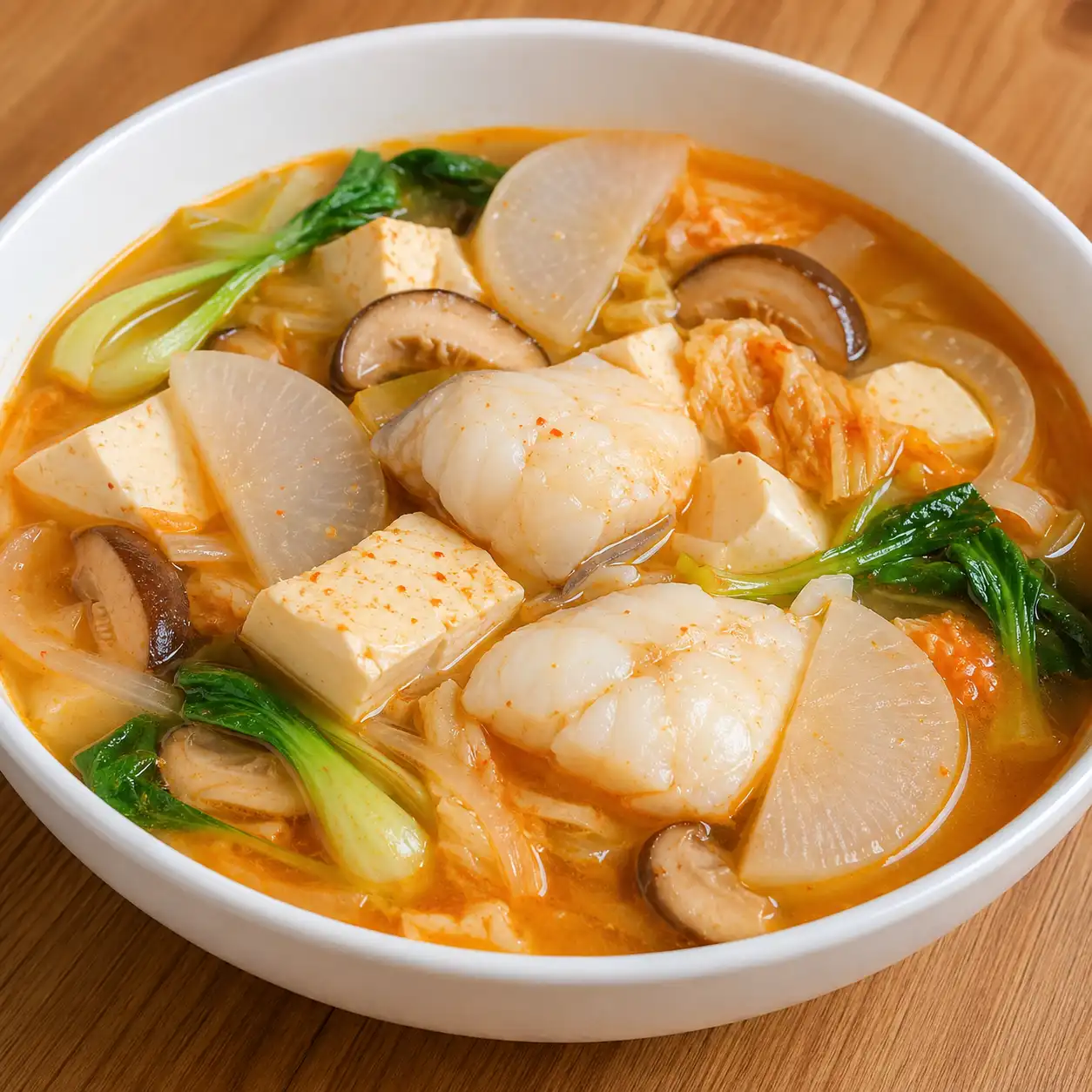 泡菜鱈魚豆腐蘿蔔羹