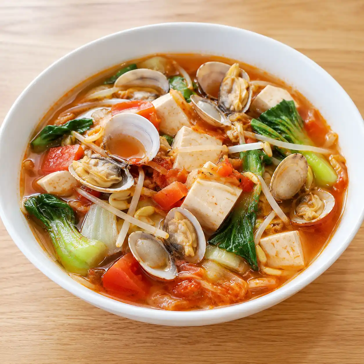 泡菜海瓜子豆腐番茄羹