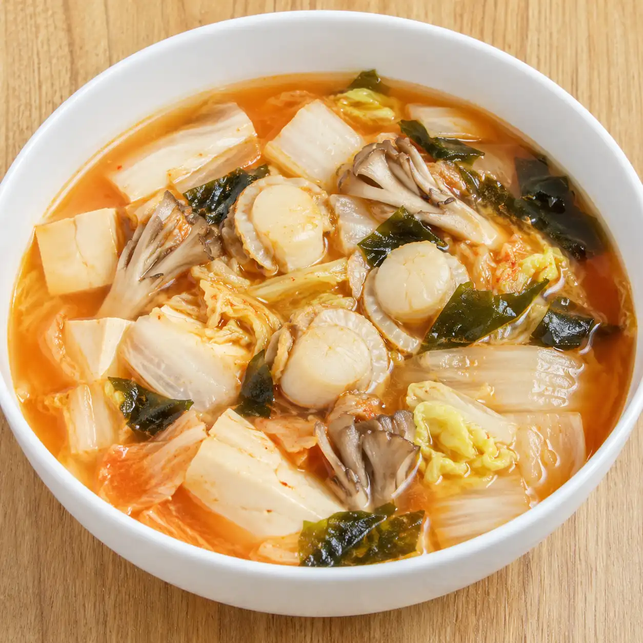 泡菜扇貝豆腐白菜羹