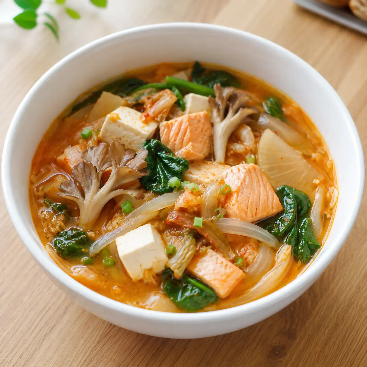 泡菜鮭魚豆腐味噌羹