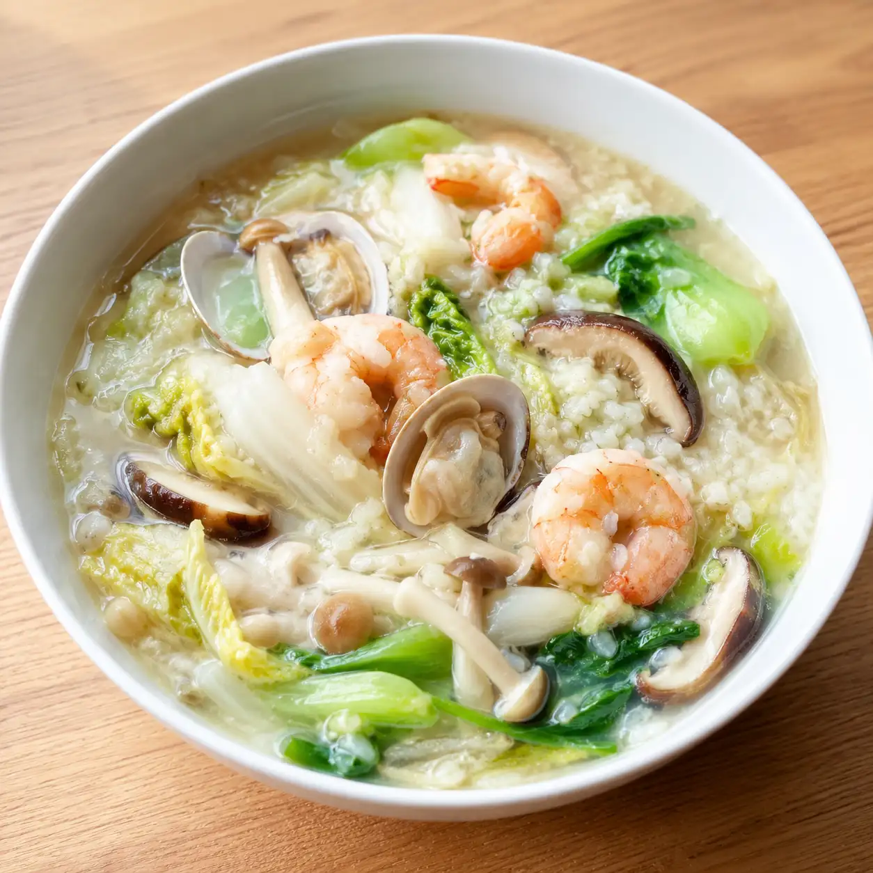 花椰米海鮮菇滑羹飯感