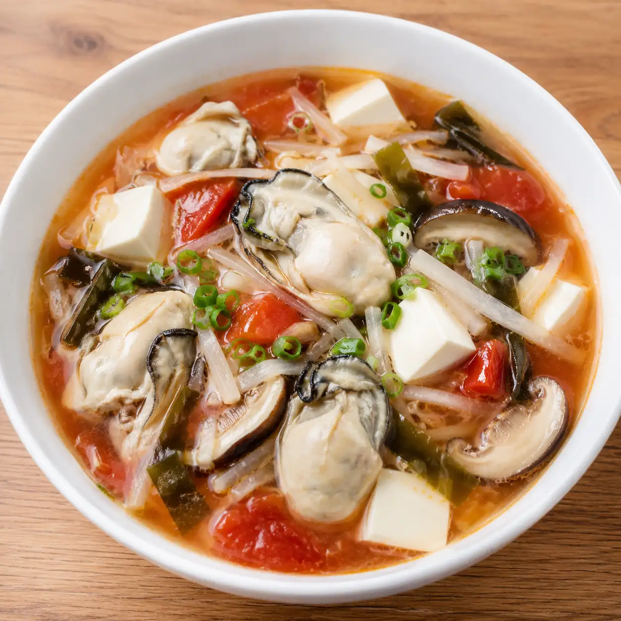 昆布番茄牡蠣豆腐羹