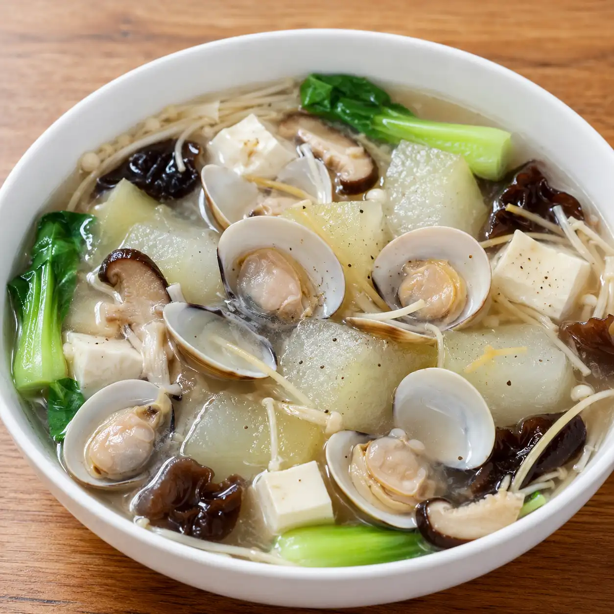 冬瓜蛤蜊金針菇薄羹