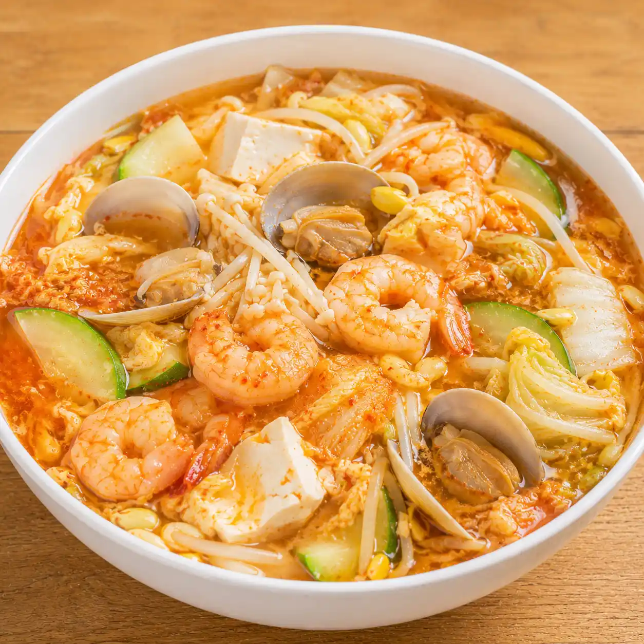 韓式雙鮮豆腐蔬菜滿腹羹
