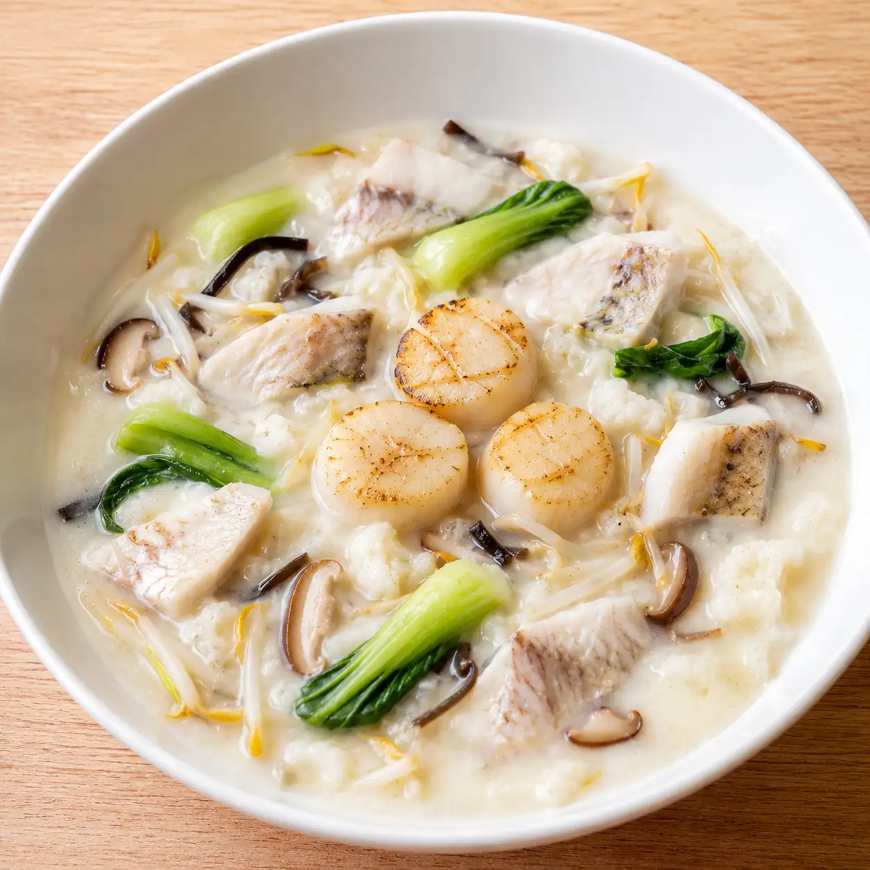 青江豆芽鯛魚干貝白花椰濃羹