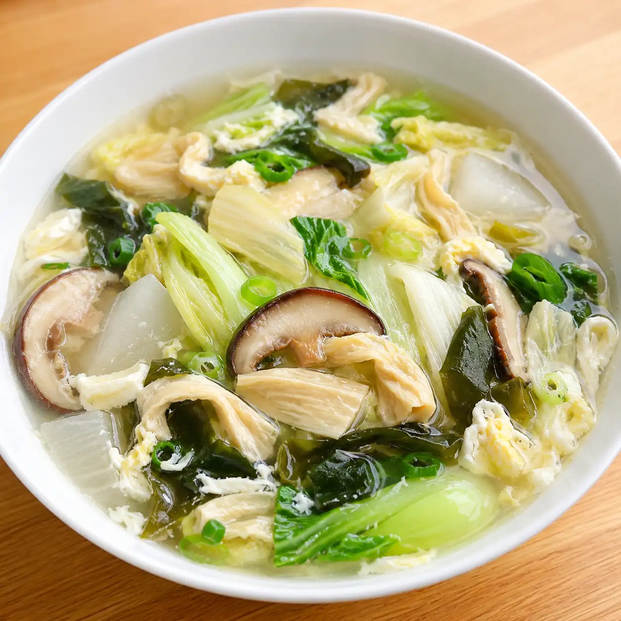 豆皮白菜昆布海帶芽清羹
