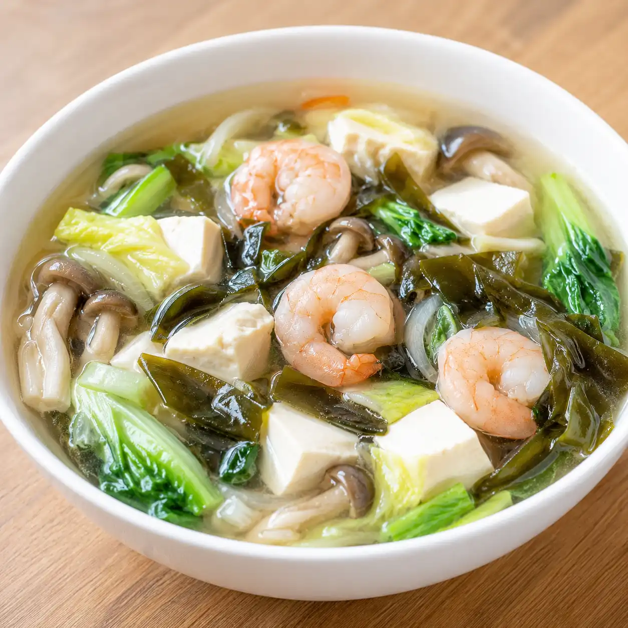 蝦仁豆腐昆布海帶芽滑羹