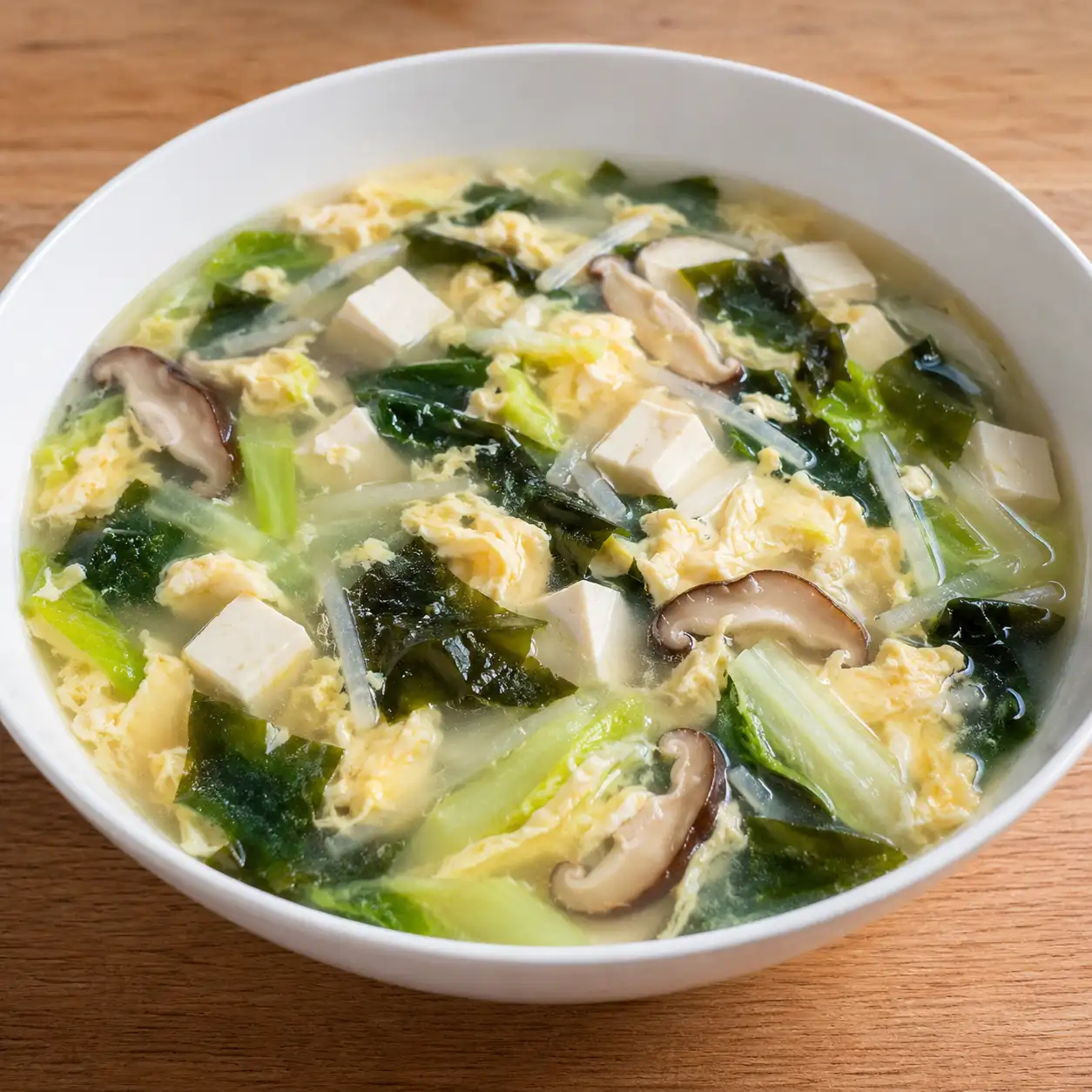 豆腐蛋花昆布海帶芽鮮蔬羹