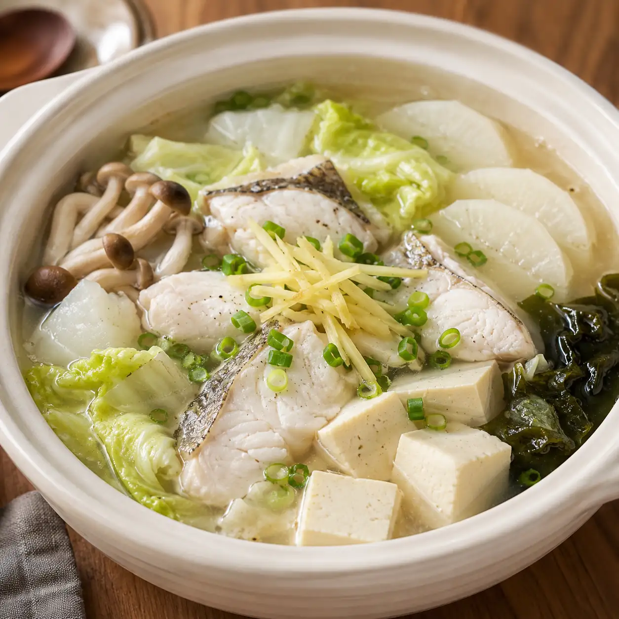 雪白菇鱈魚豆腐胡椒鍋