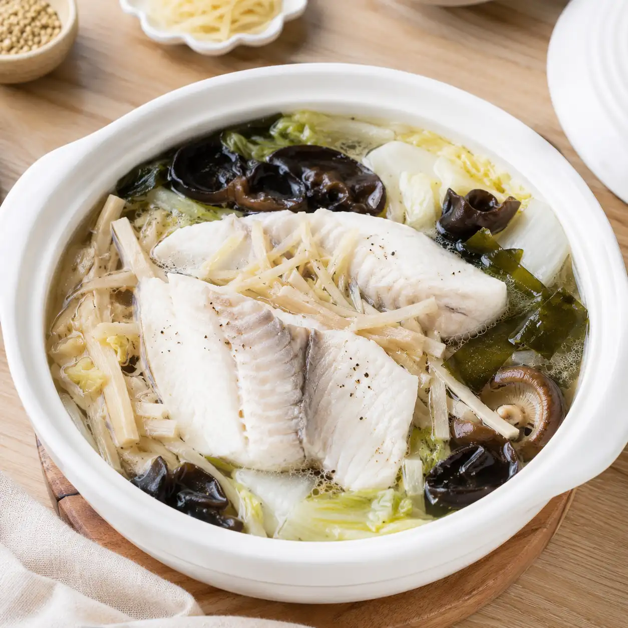 木耳筍絲魚片胡椒鍋