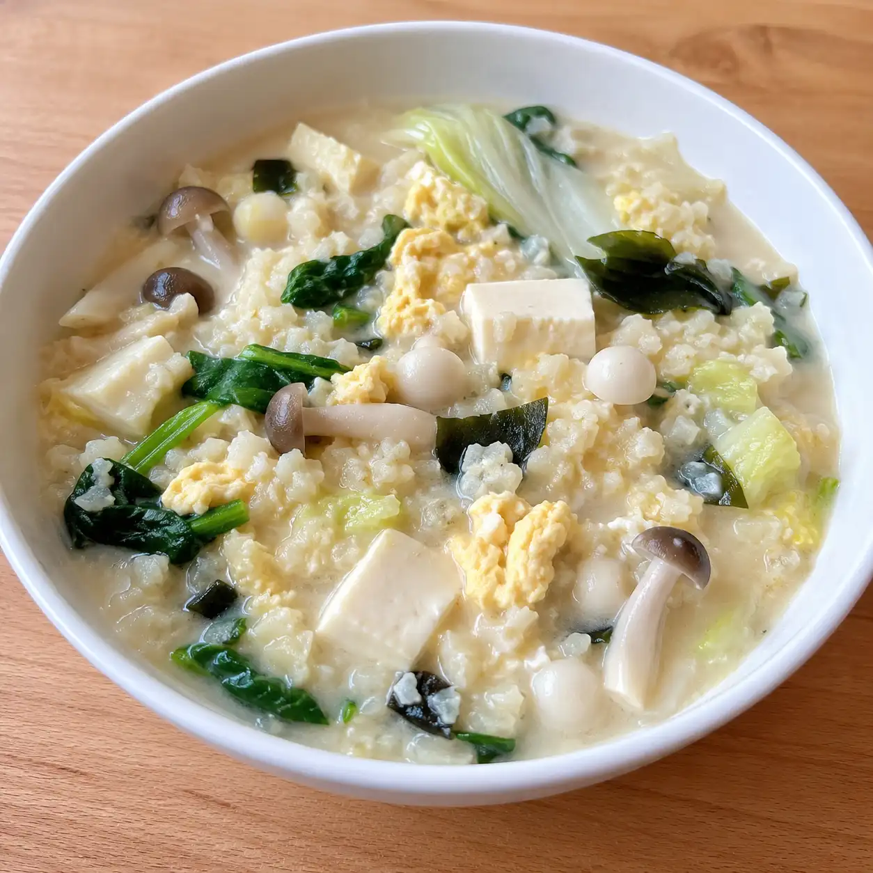 豆乳味噌鮮菇豆腐花椰米鍋