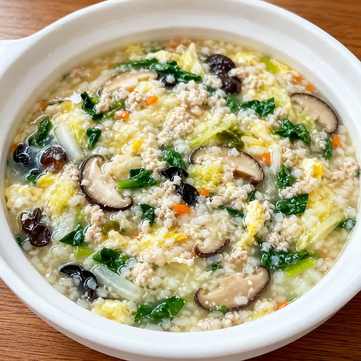 香菇雞蓉花椰米粥飯鍋