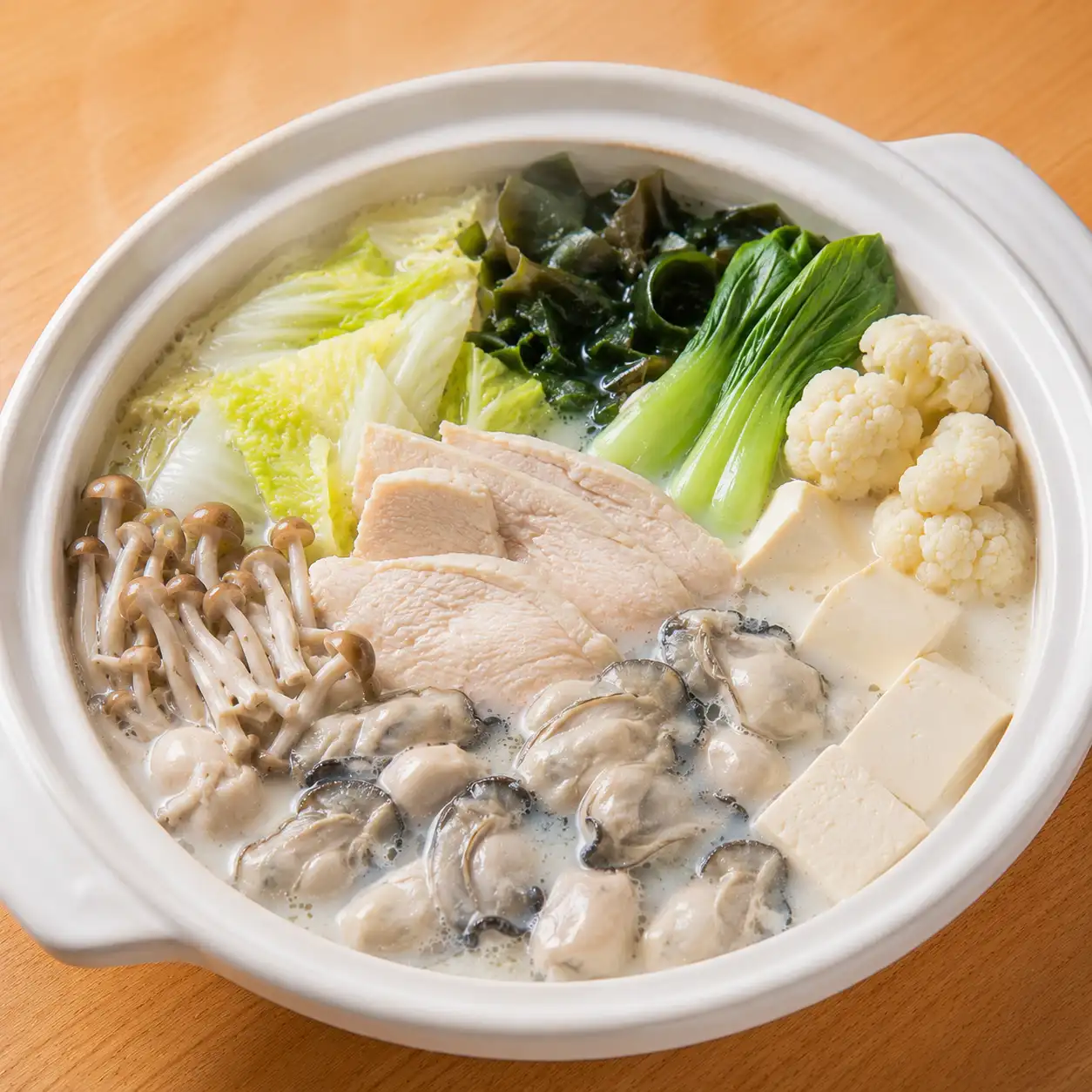 昆布豆漿牡蠣雞胸鍋