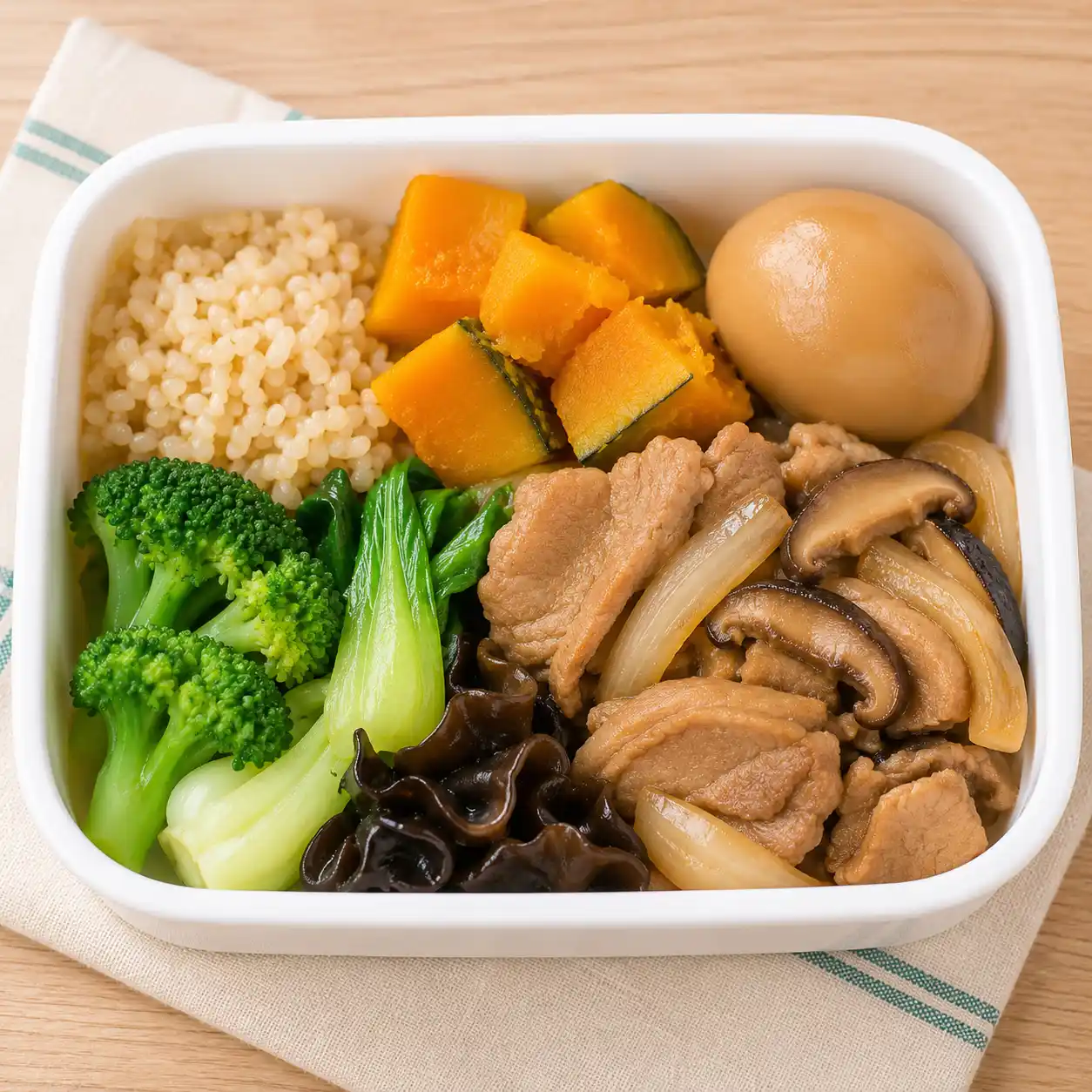 滷瘦肉南瓜少量飯便當