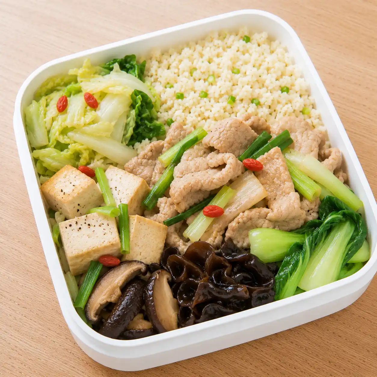 藥膳蔥燒瘦肉便當盒