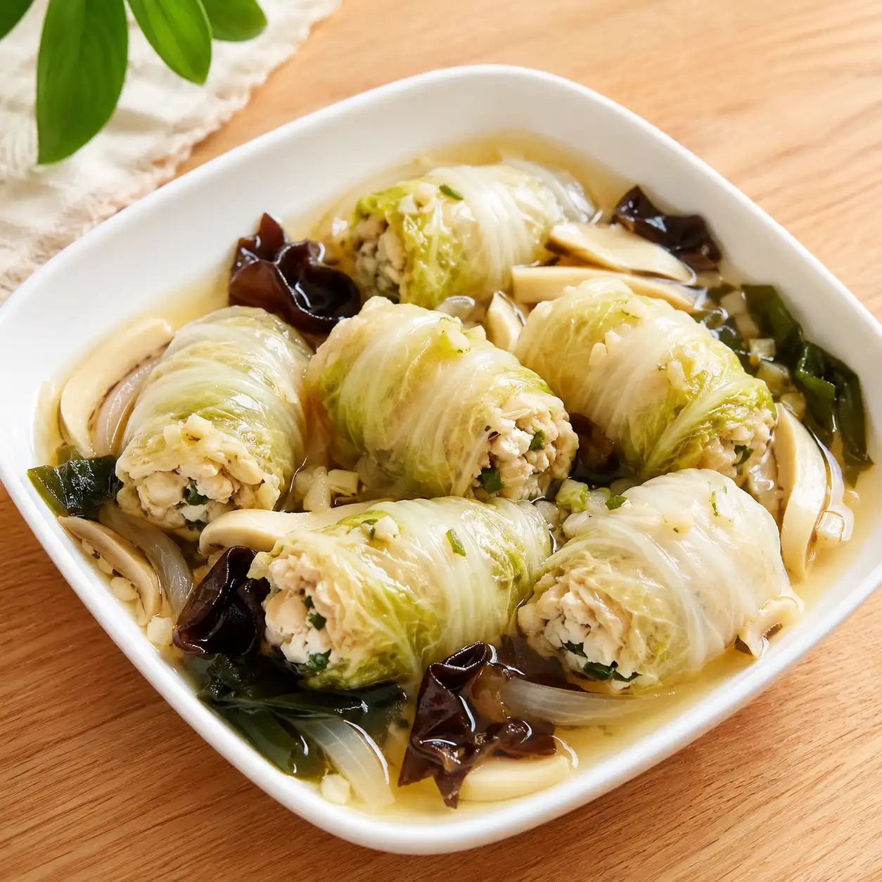 紫蘇梅醋豆干魚肉白菜卷