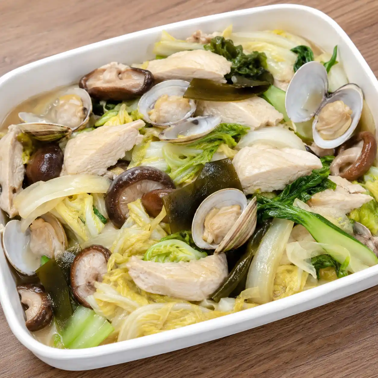 滷香蛤蜊雞肉白菜盒