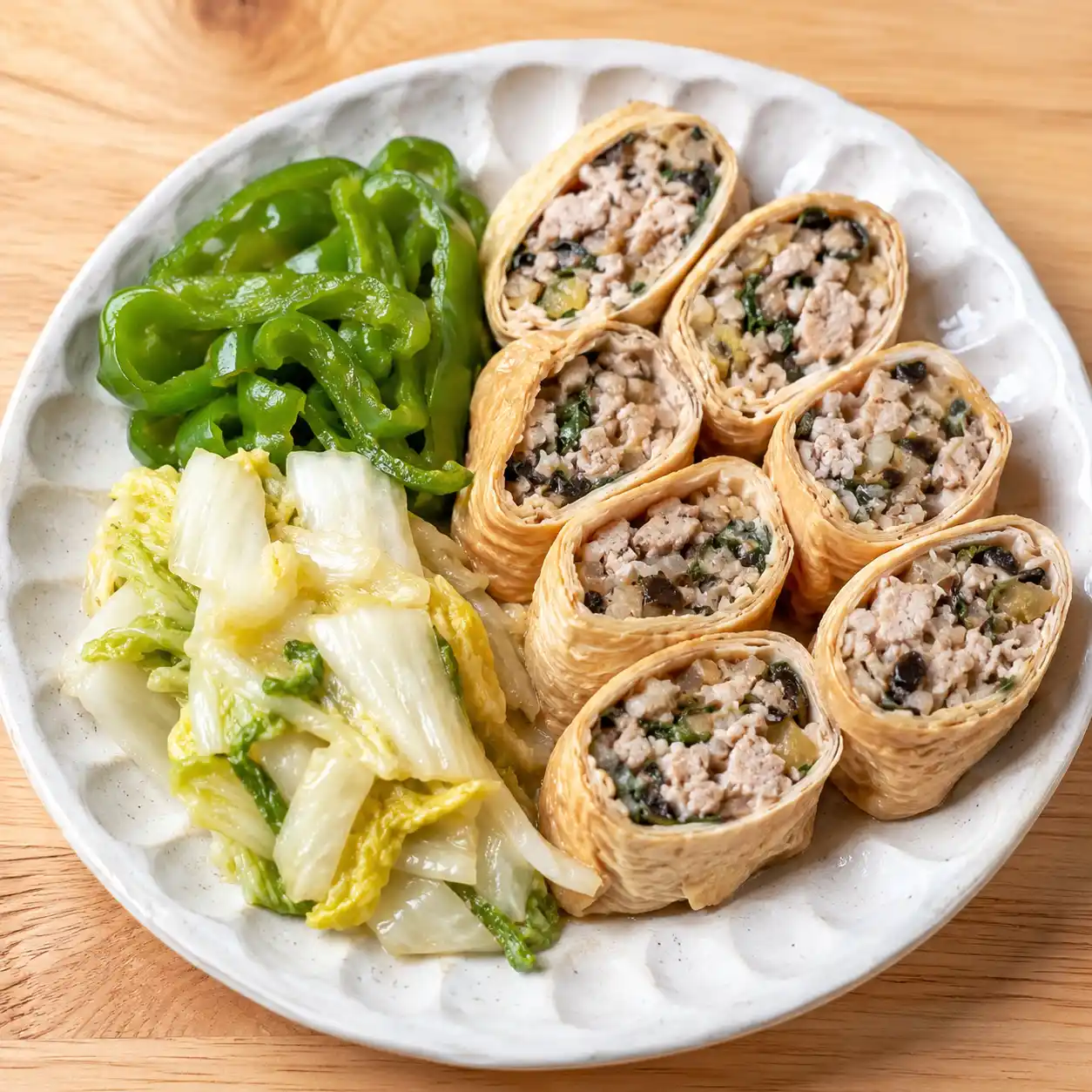 九層塔瓜仔雞肉豆皮捲