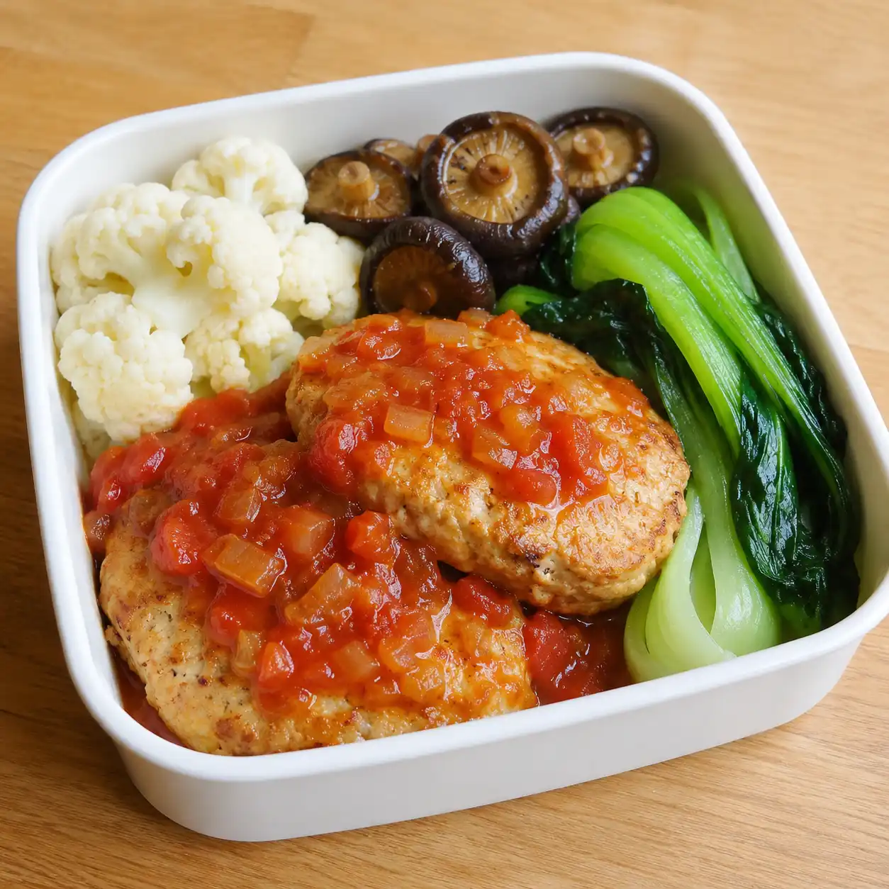 茄汁雞肉豆腐排便當