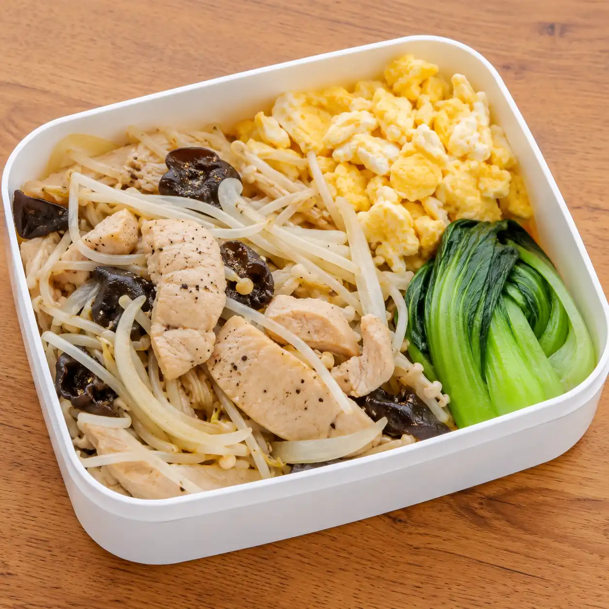 蒜香胡椒雞胸豆芽盒