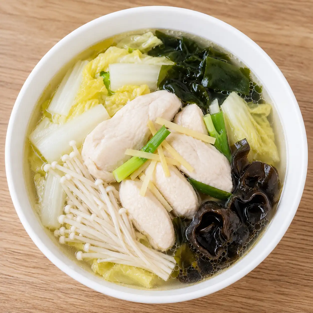 蔥薑火雞胸娃娃菜清燉