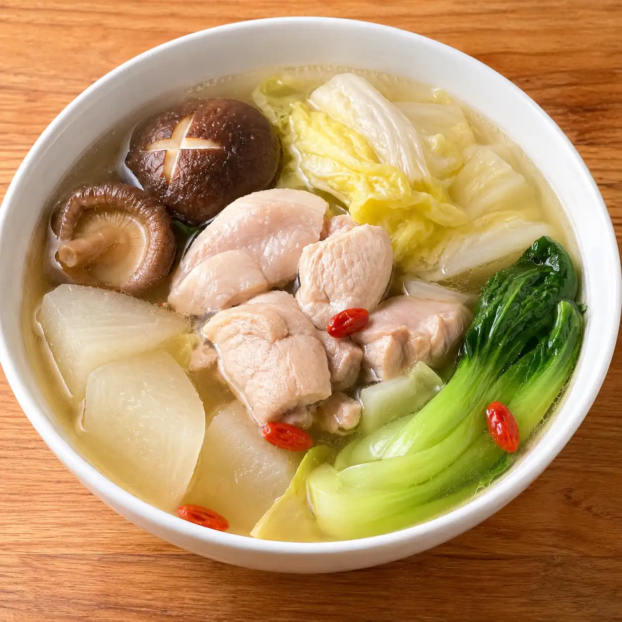 藥膳感雞腿香菇清燉
