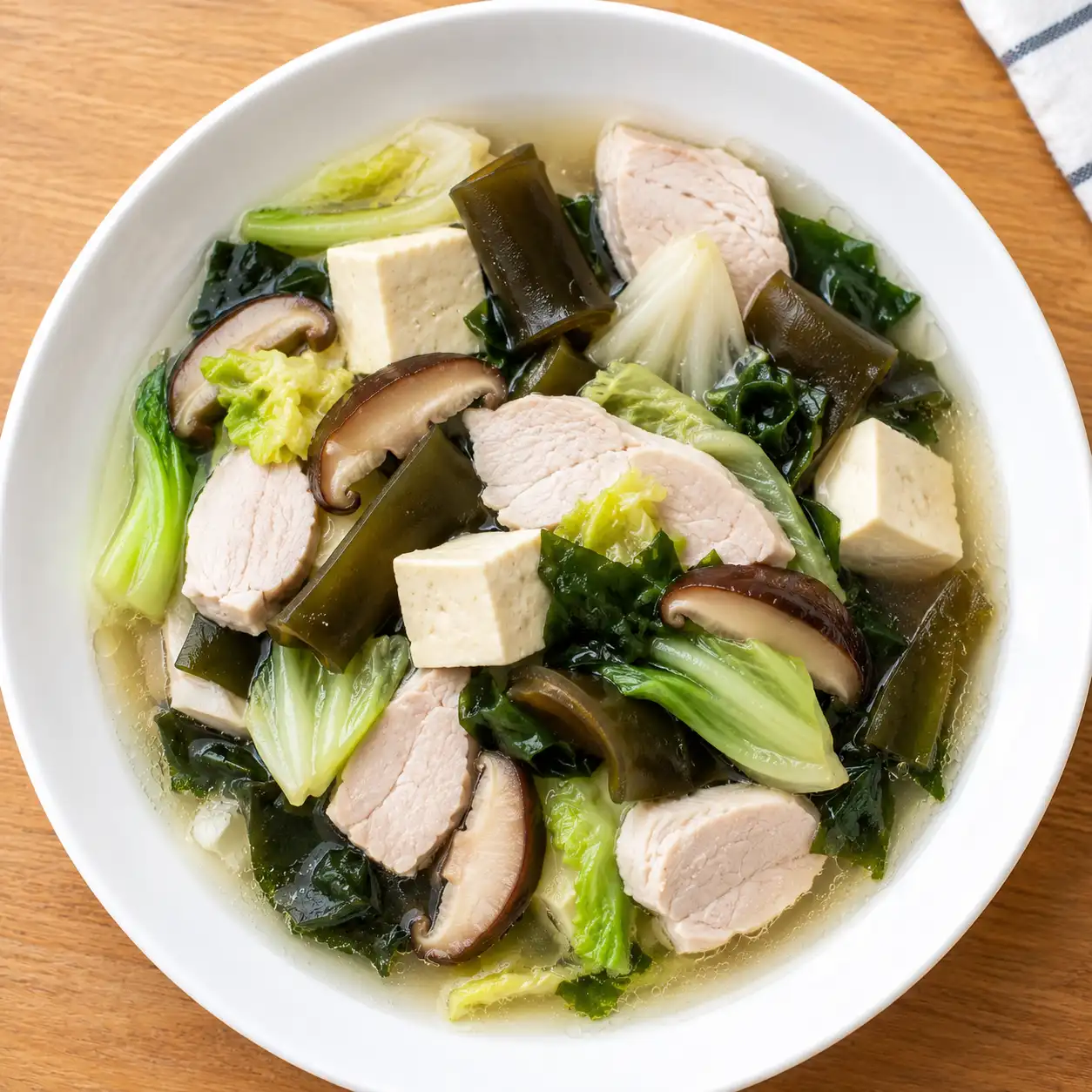 昆布火雞豆腐海帶芽煮