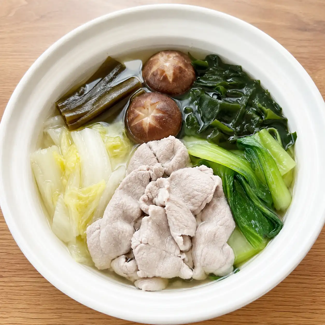昆布豬里肌海帶芽清煮