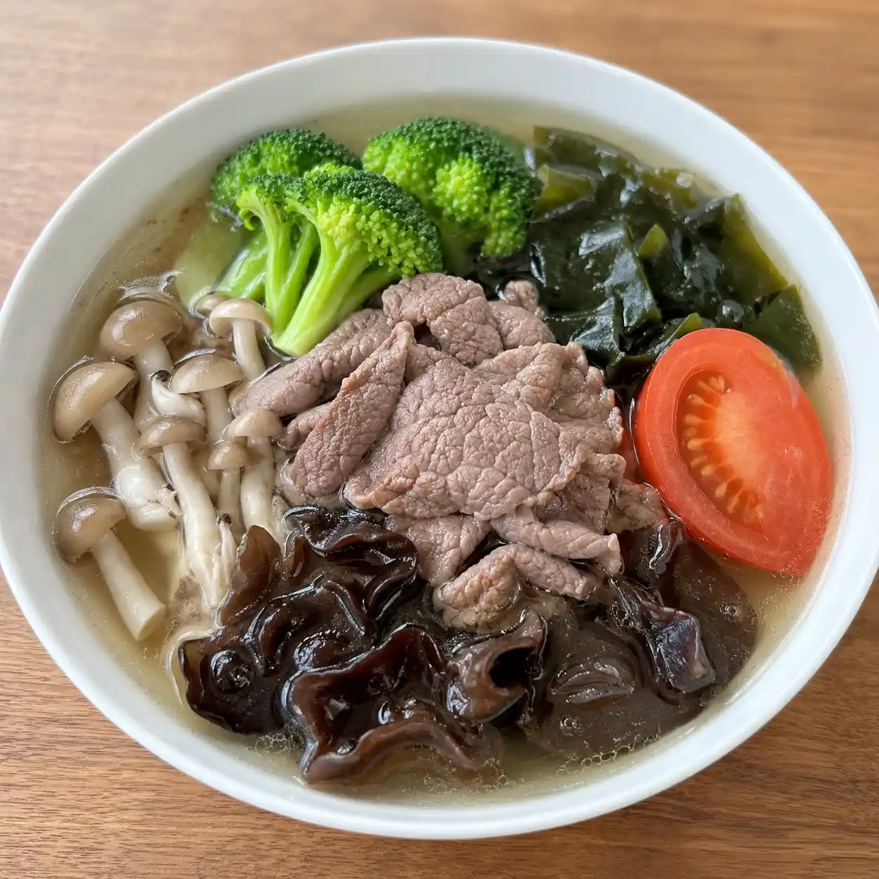 梅醋瘦牛青花暖湯碗