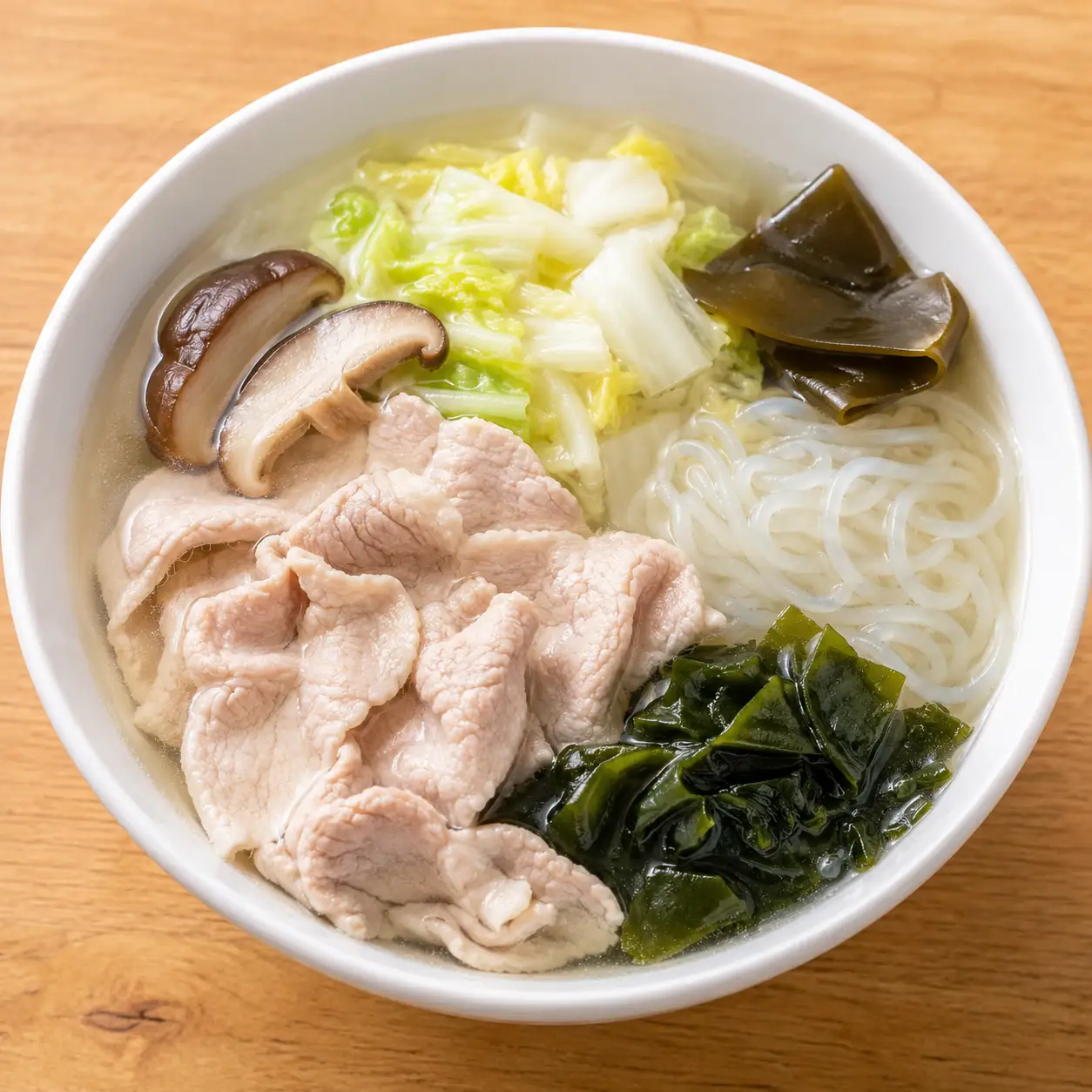 昆布豬里肌蒟蒻湯麵碗
